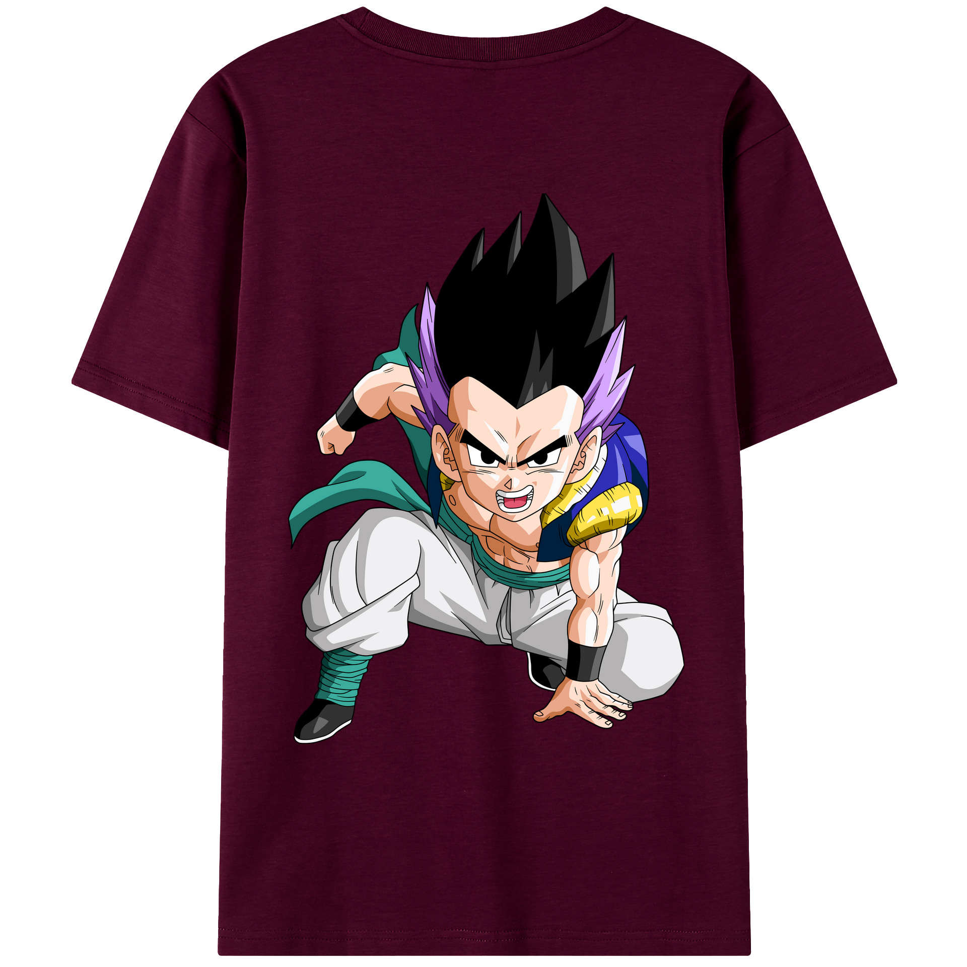 （画像用） ドラゴンボール 孫 悟飯（そんごはん）DRAGON BALL Son Gohan レディース半袖Tシャツ(バックプリント)